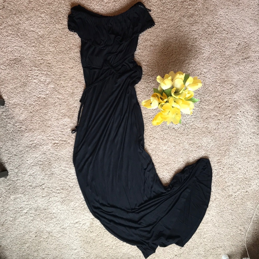 Black Strapless Maxi dress, Forever 21, Large